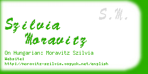 szilvia moravitz business card